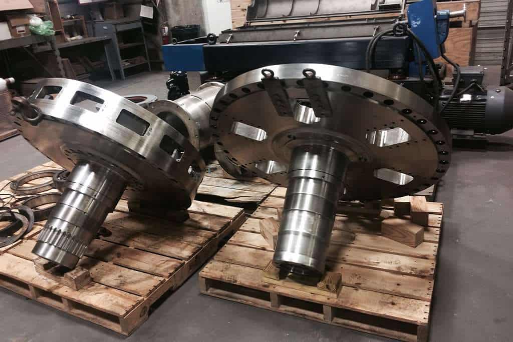 Fabricated centrifuge parts