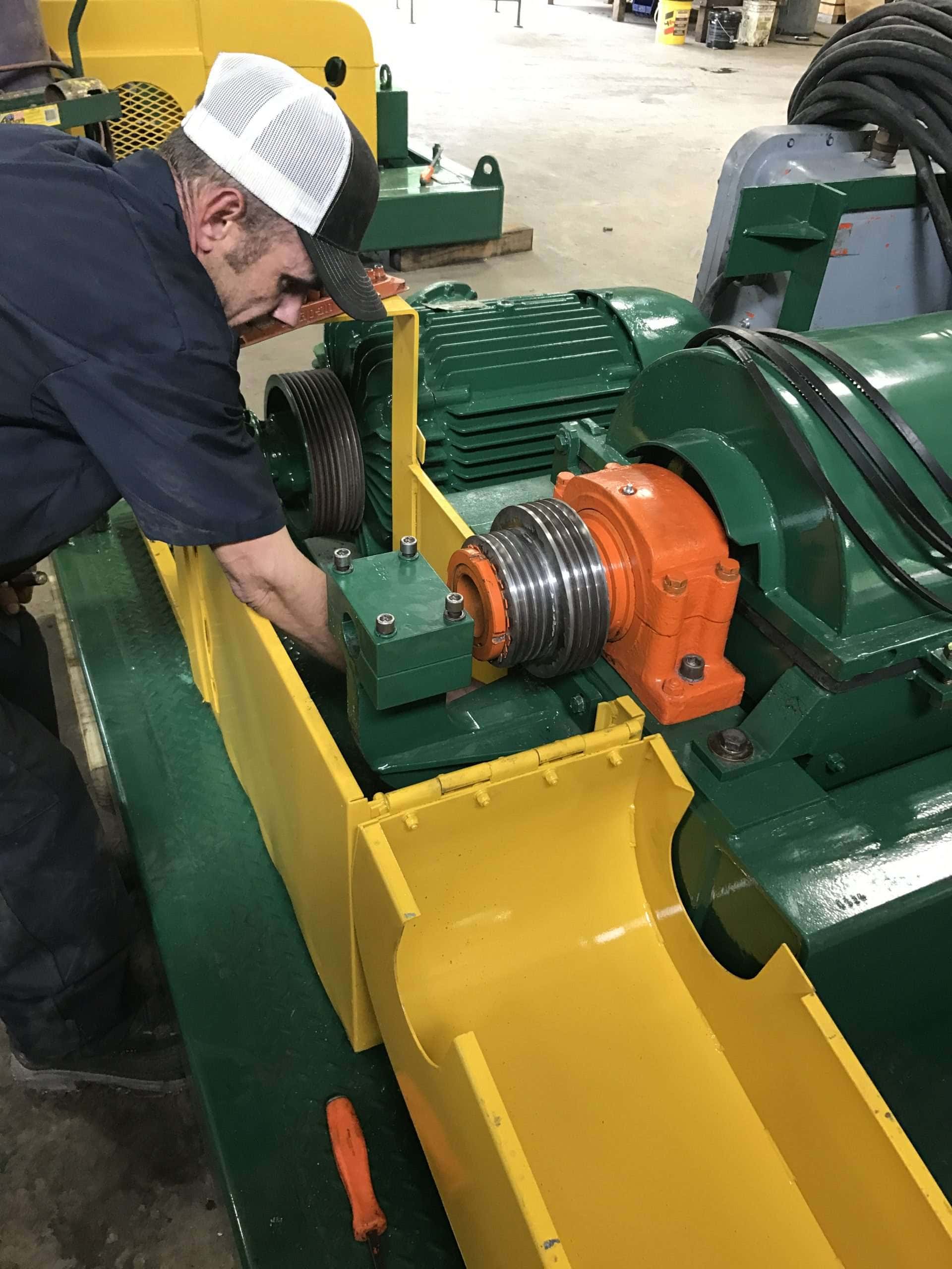 GEA Westfalia decanter centrifuge rotating assembly in the shop
