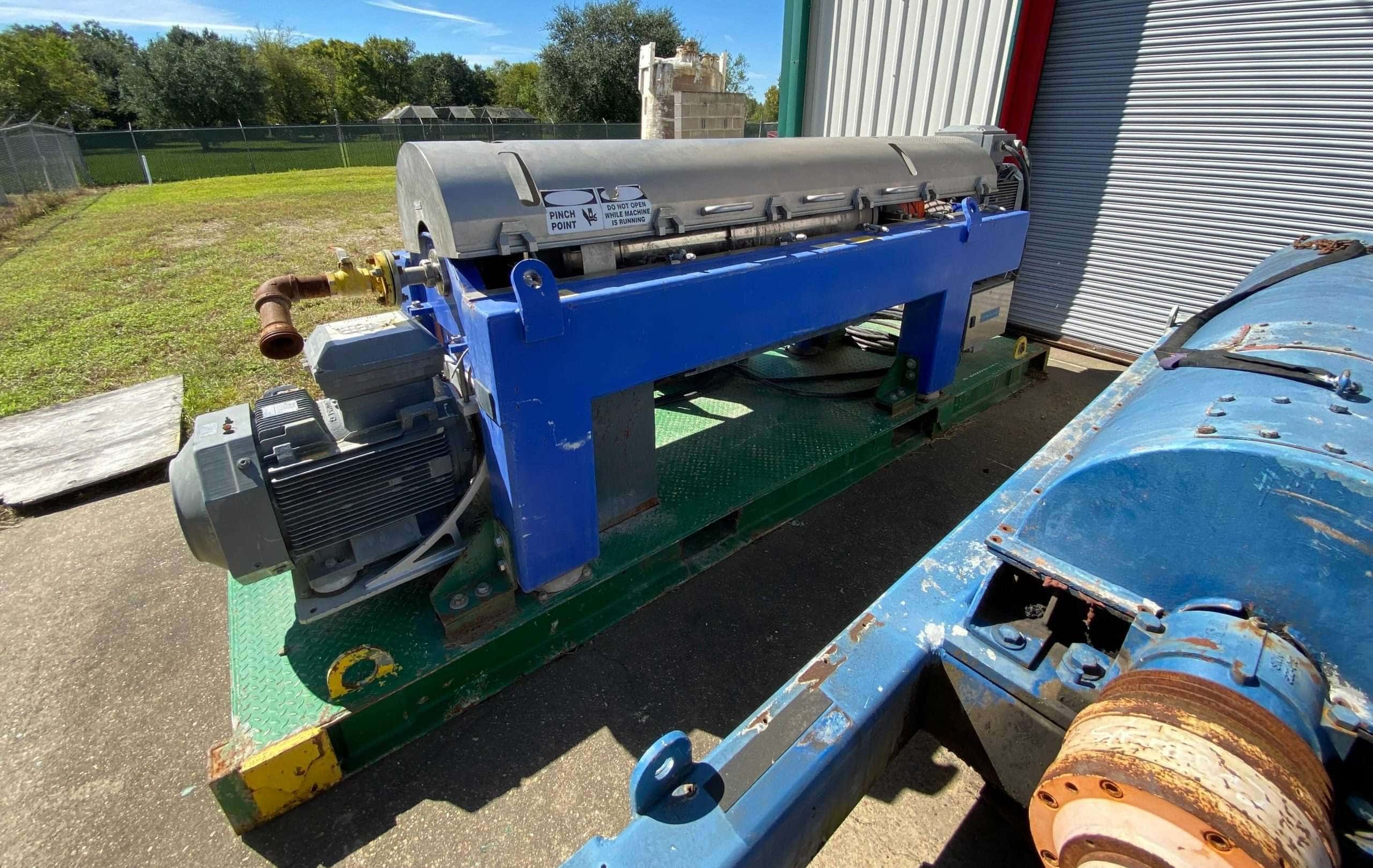 Decanter centrifuge rotating assembly under repair at Centrifuge World