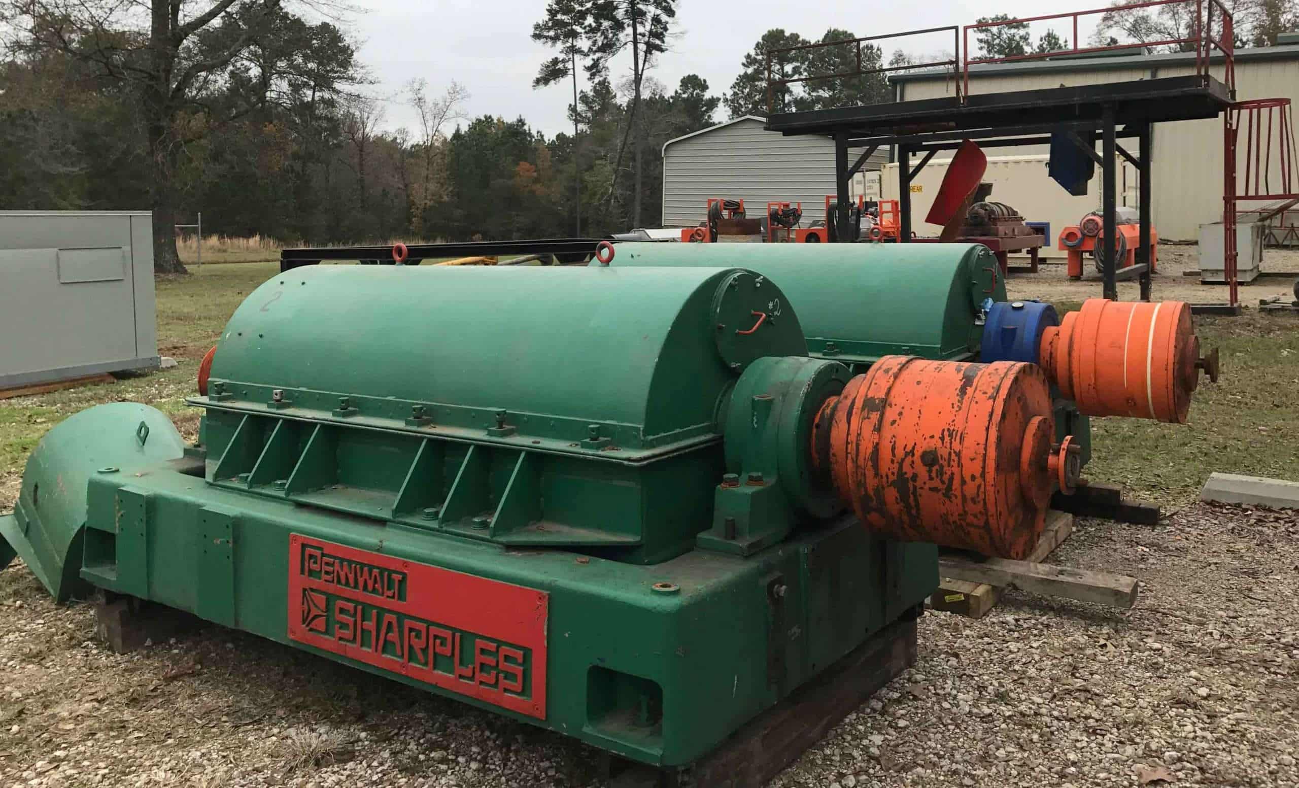 Sharples centrifuge undergoing repair at a Centrifuge World service center