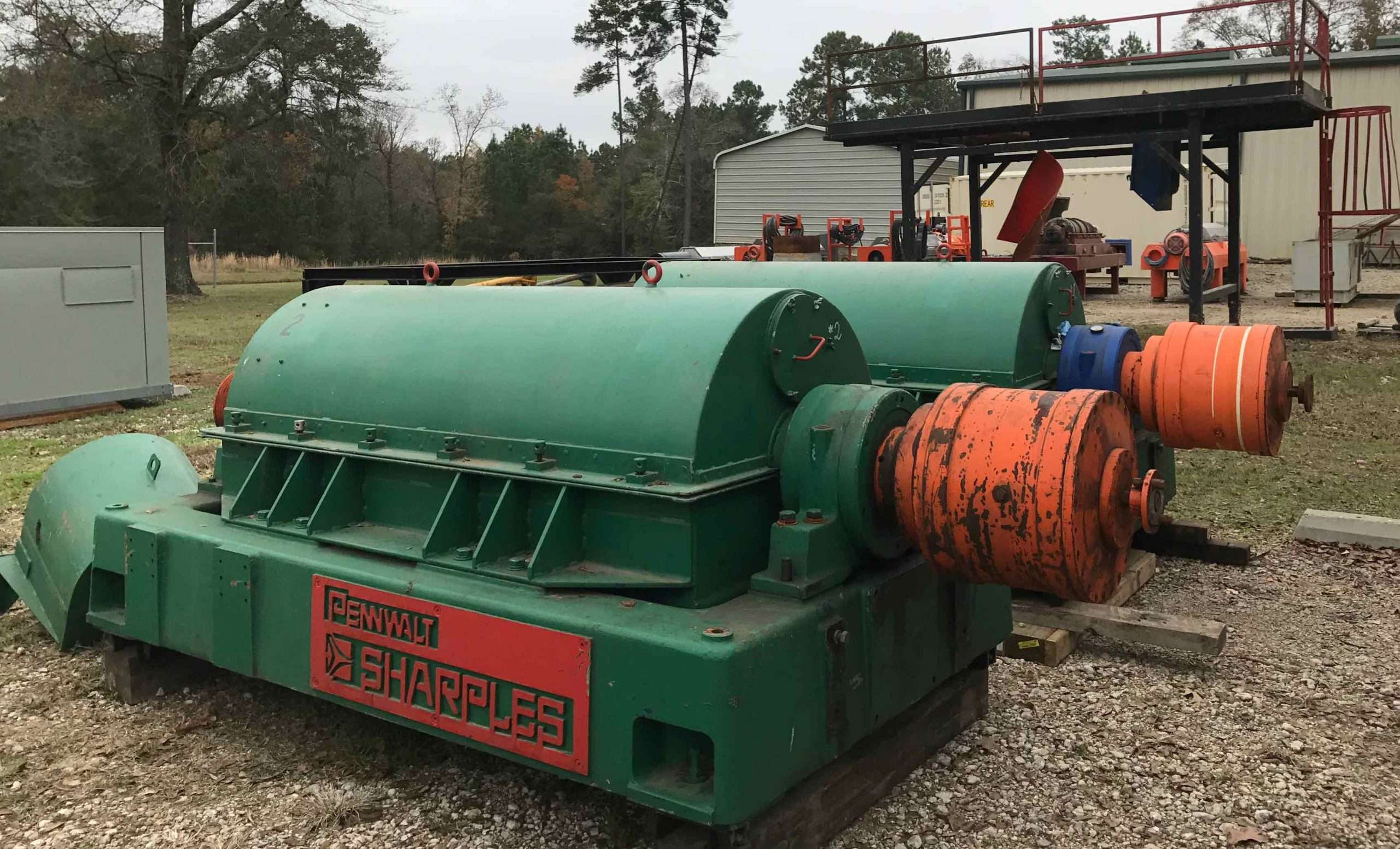 Sharples centrifuge undergoing repair at a Centrifuge World service center