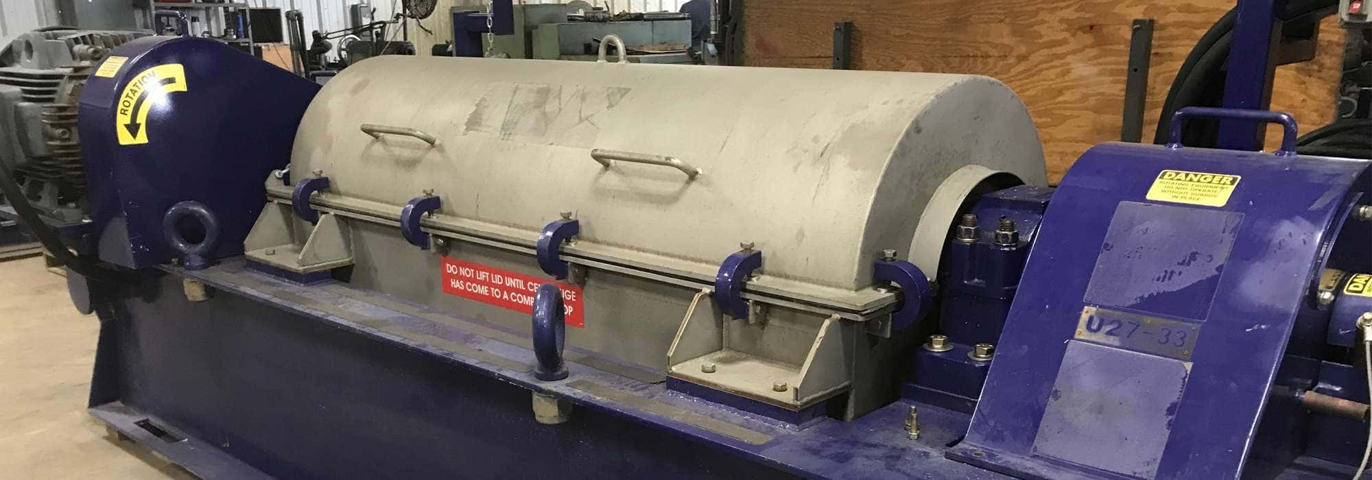 US Centrifuge decanter machine serviced by Centrifuge World