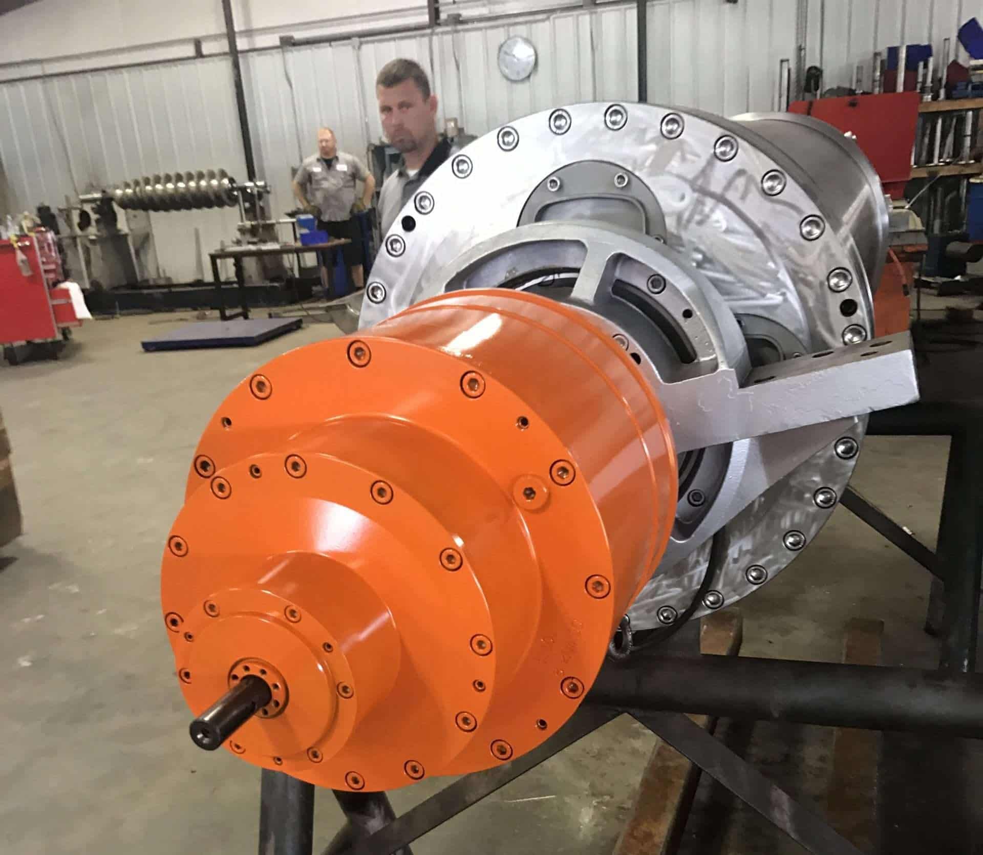 KHD Humboldt Wedag decanter centrifuge being serviced at Centrifuge World